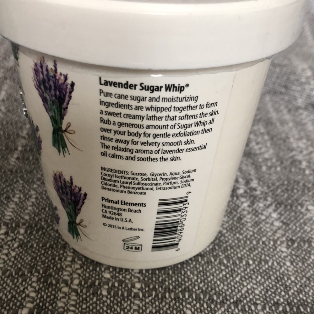 NWT primal elements sugar whip lavender body scrub. - Picture 3 of 3